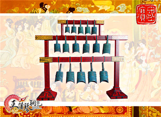 16件套系編鐘、編磬、特鐘、特磬，堂廟祭典用品