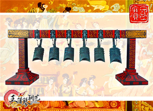 6件套仿古編鐘，小型特色樂(lè)器，民樂(lè)混音配套